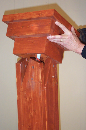 slide base over column